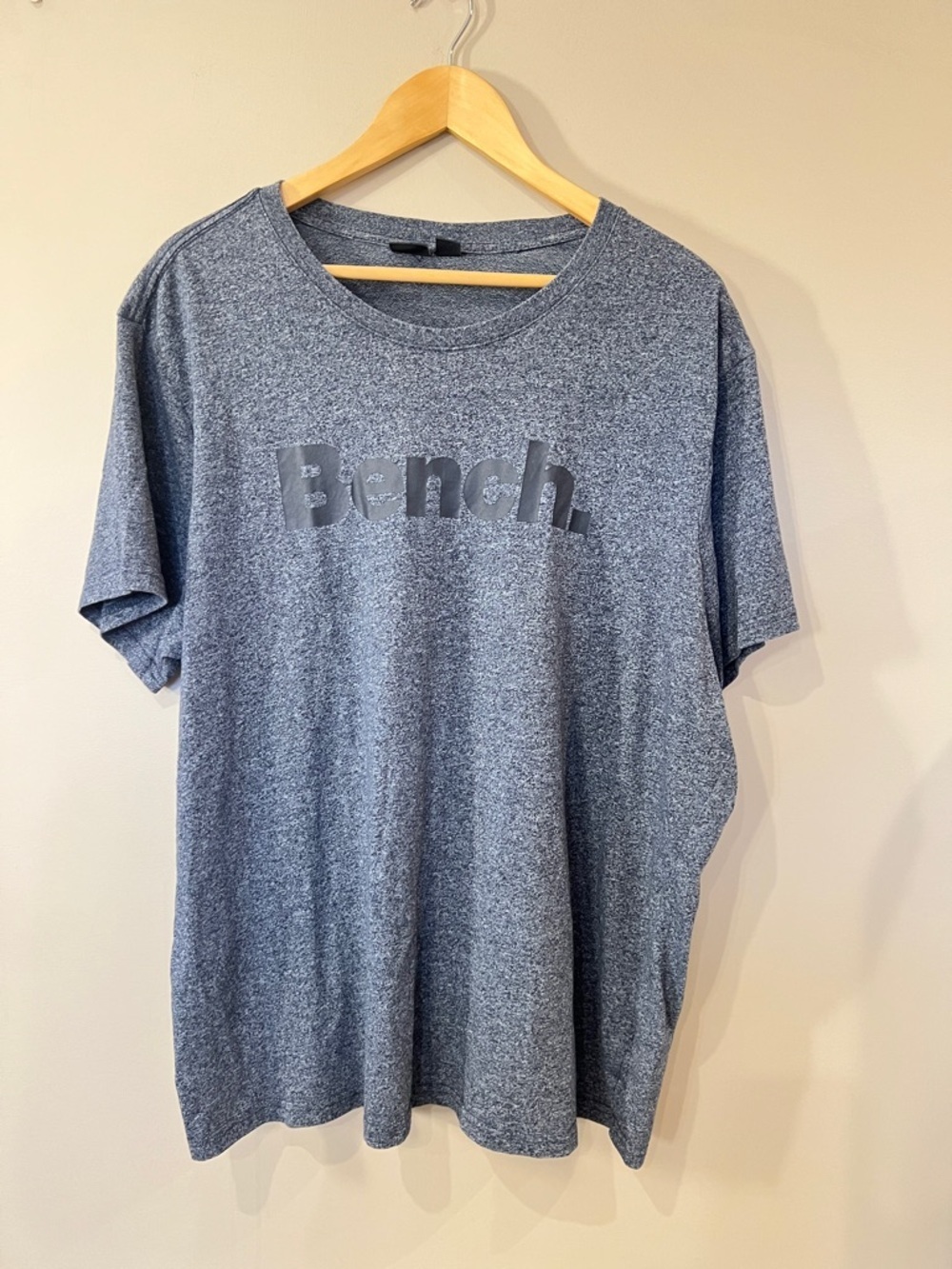 Bench Men's Heather Blue Logo Short Sleeve Tee